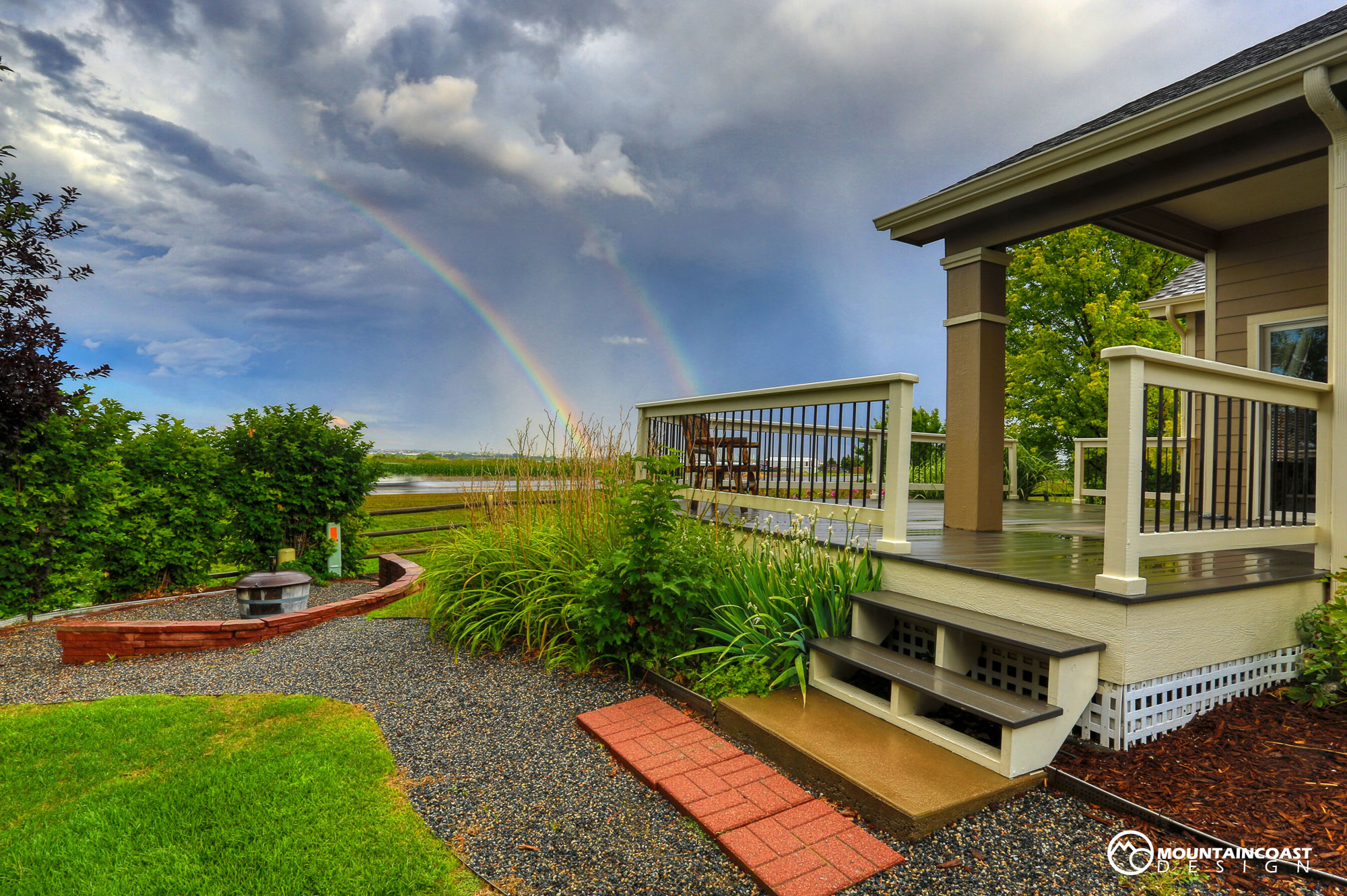 Deck with Rainbow.